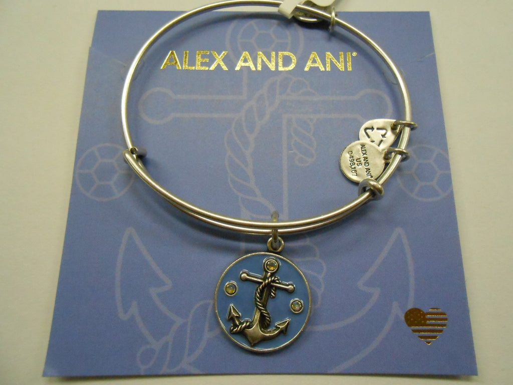 Alex and Ani Womens Color Infusion Anchor V Bangle