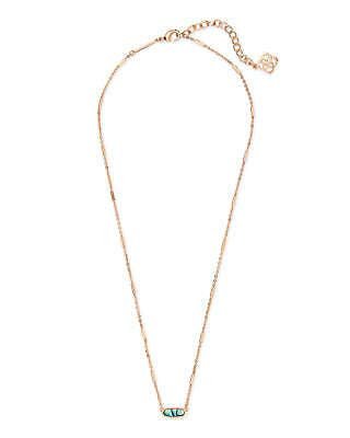 Kendra Scott Abalone Shell Rose Gold Chain Miya Necklace