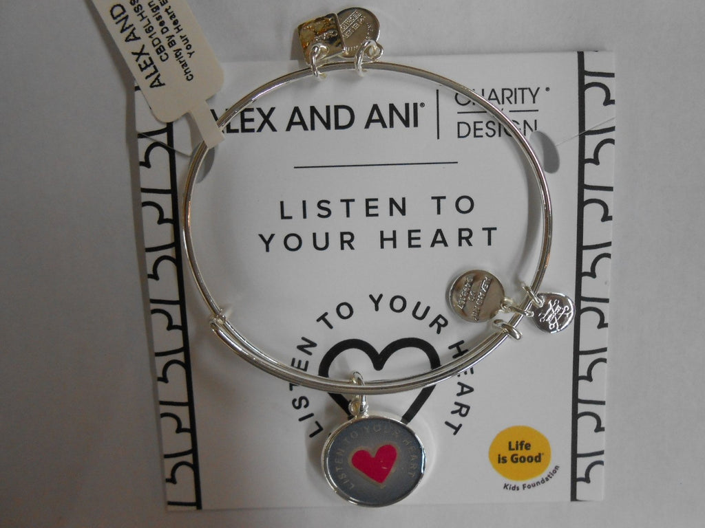 Alex and Ani Womens Charity by Design Listen to Your Heart Bangle