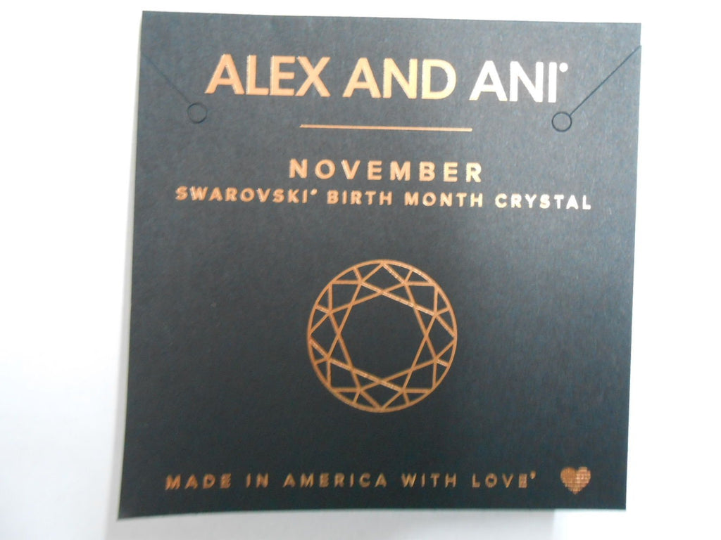 Alex and Ani Bangle Bar Imitation Birthstone Bangle Bracelet, 2.75"