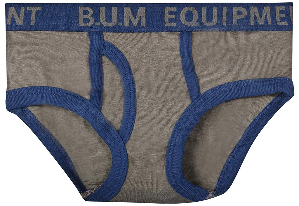 B.U.M. Equipment Toddler and Little Boys' 6 Pack Underwear Briefs, Solids and Prints