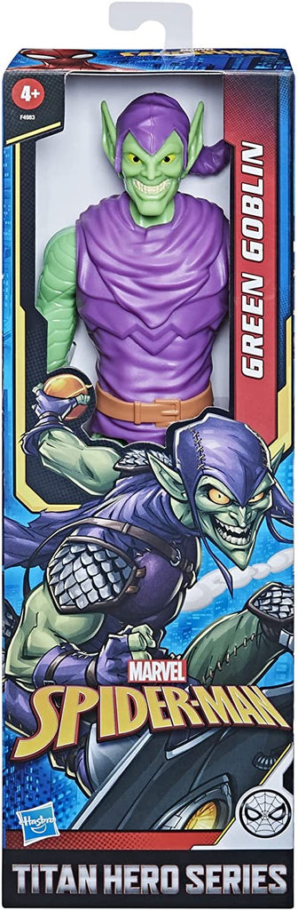 Spider-Man Marvel Titan Hero Series Green Goblin Toy 12-Inch-Scale Collectible Action Figure, Toys for Kids Ages 4 and Up