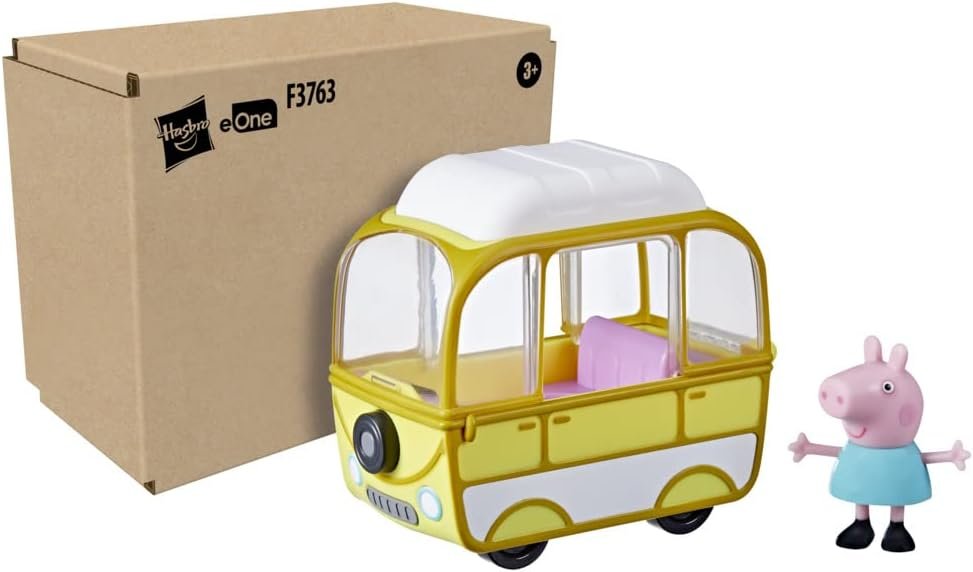 Peppa Pig Peppa's Adventures Little Campervan, Includes 3-inch Figure, Inspired by The TV Show, for Preschoolers Ages 3 and Up