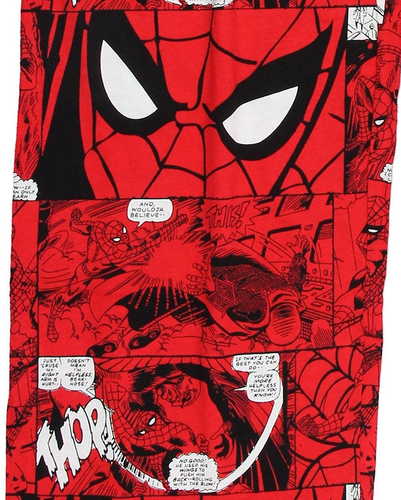Marvel Spiderman All Over Print Men's Red Sleep Pants Pajamas