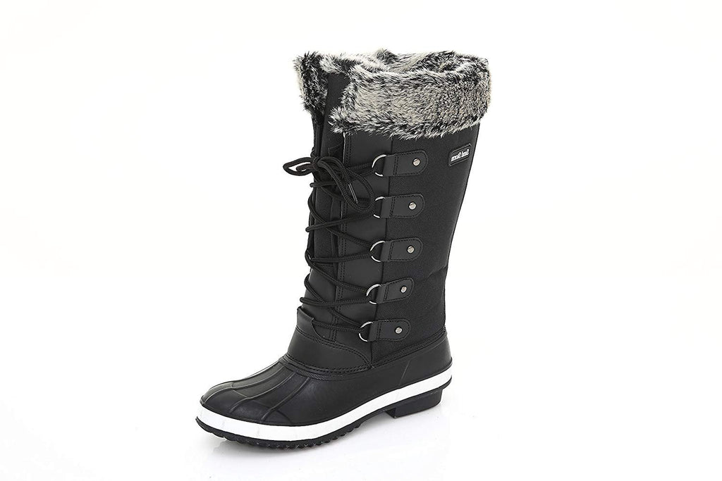 Sand Storm Womens Winter Snow Boots Tall - Insulated Lace-up Closure Comfortable Weatherproof