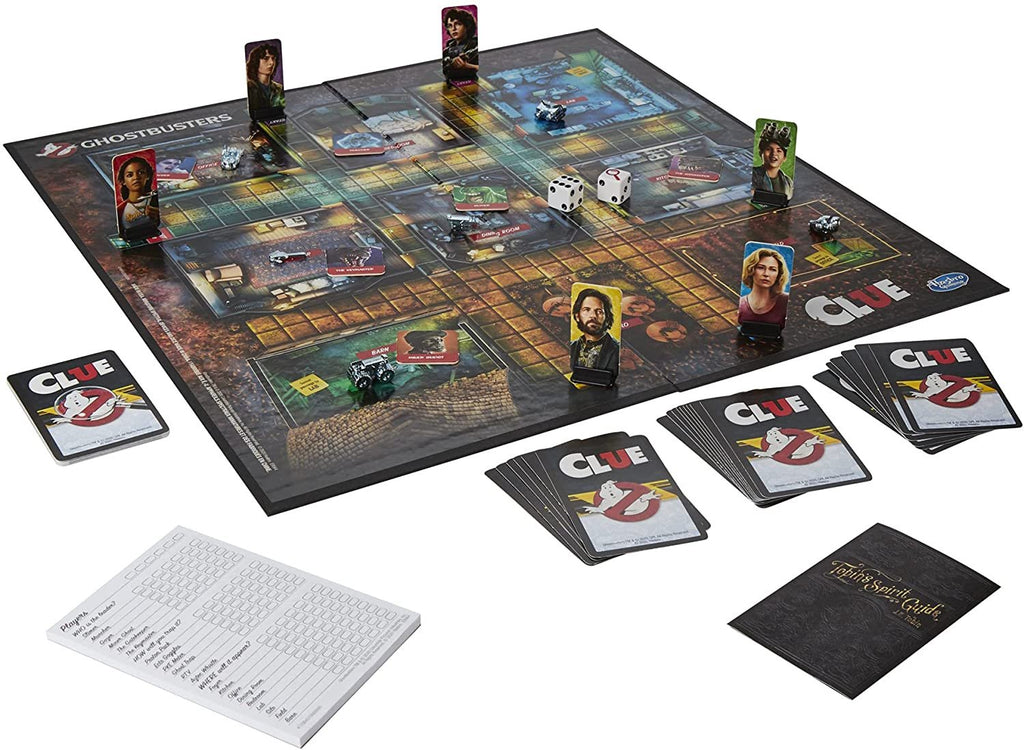 Hasbro Gaming Clue: Ghostbusters Edition Game, Cooperative Board Game for Kids Ages 8 and Up; Players Can Team Up to Battle Ghosts