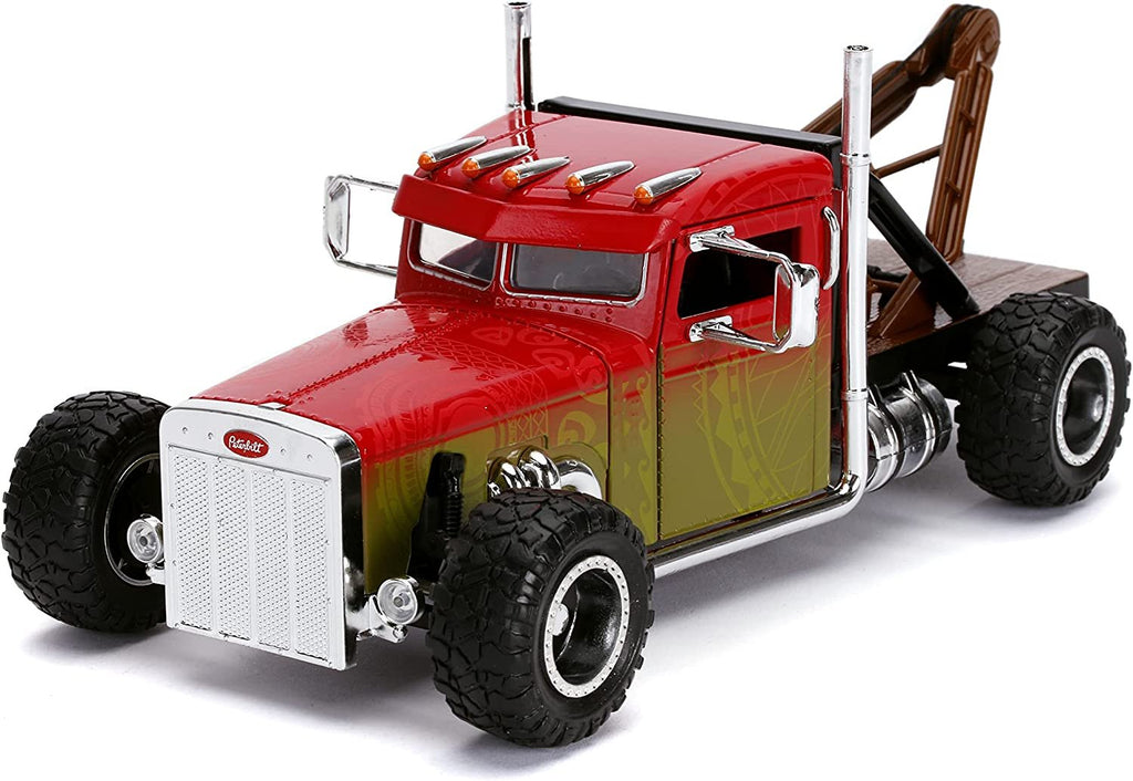 Fast & Furious Presents: Hobbs & Shaw Hobbs' 1:24 Custom Peterbilt Truck Die-cast Car, Toys for Kids and Adults