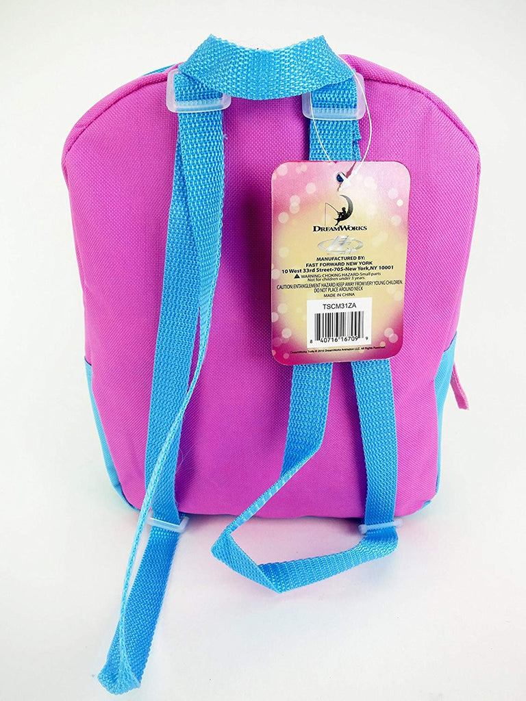 Dreamworks Trolls Movie Poppy Cooper Childrens Backpack with Front Zipper Pocket