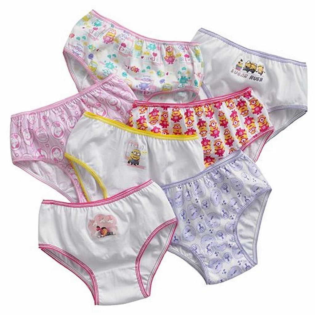 Despicable Me Little Girls' Minions 7 Pack Underwear Panties