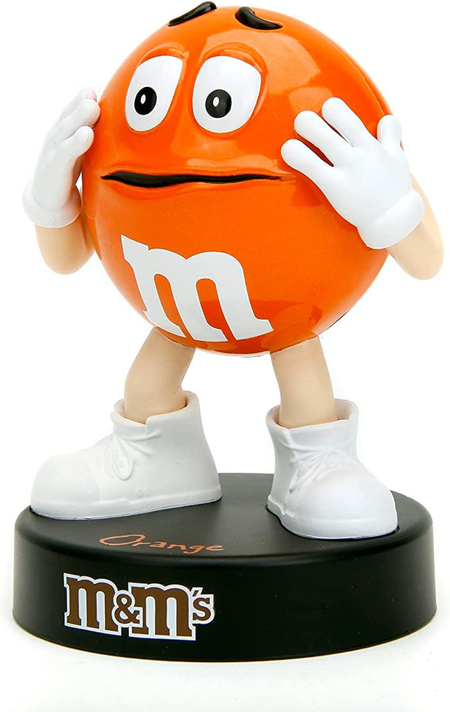M&M's 4" Orange Die-Cast Collectible Figure, Toys for Kids and Adults