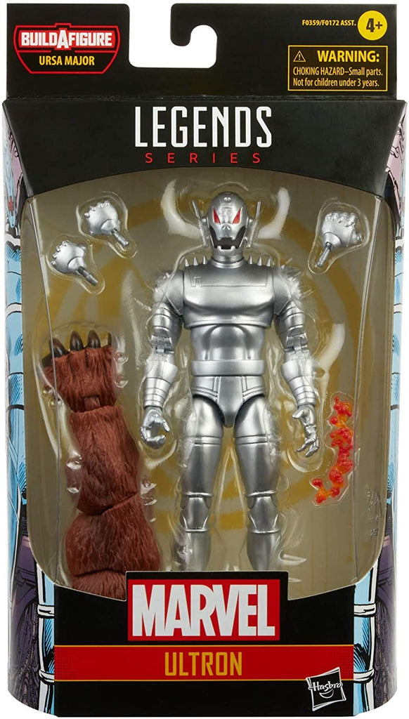 Marvel Hasbro Legends Series 6-inch Ultron Action Figure Toy, Premium Design and Articulation, Includes 5 Accessories and Build-A-Figure Part