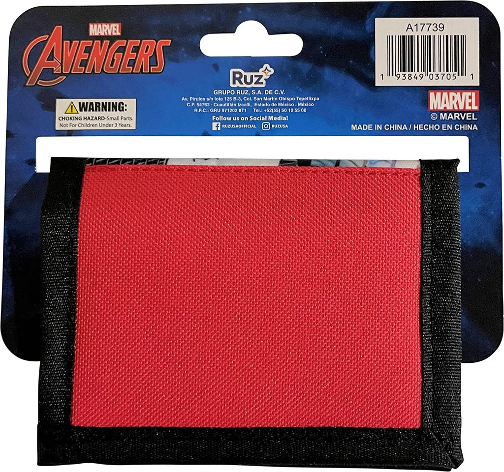 Avengers Little Boy Bifold Wallet With Zippered Pocket