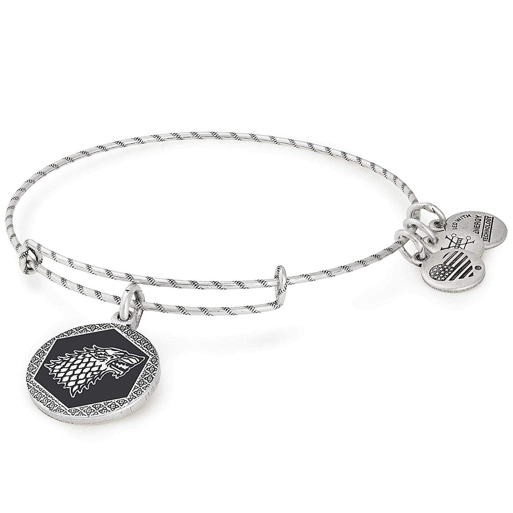 Alex and Ani GAME OF THRONES Winter is Coming Charm Bangle Bracelet - Rafaelian Silver Finish