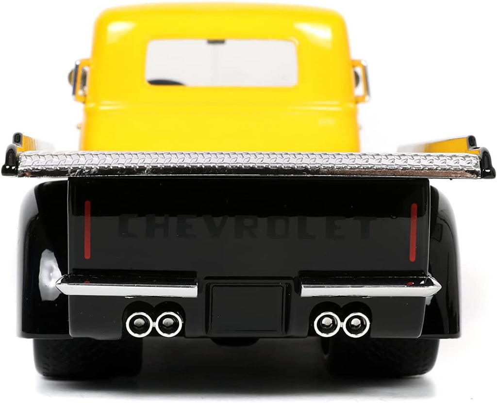 Jada Toys Just Trucks 1952 Chevy COE Flatbed Die-cast Car Yellow/Black, Toys for Kids and Adults (33848)