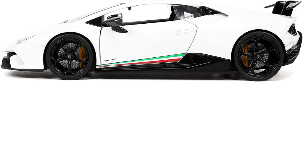 Lambo Huracan Perfomante White Hyper-Spec Series 1/24 Diecast Model Car by Jada 32722