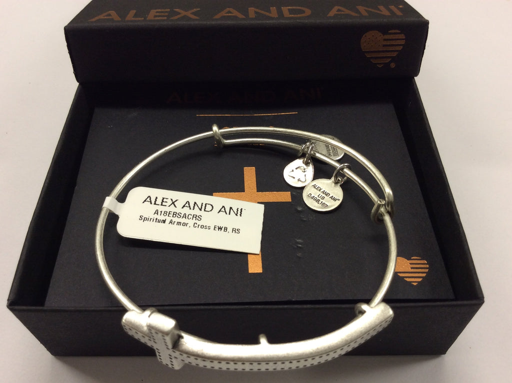 Alex and Ani Womens Spiritual Armor Cross Bangle