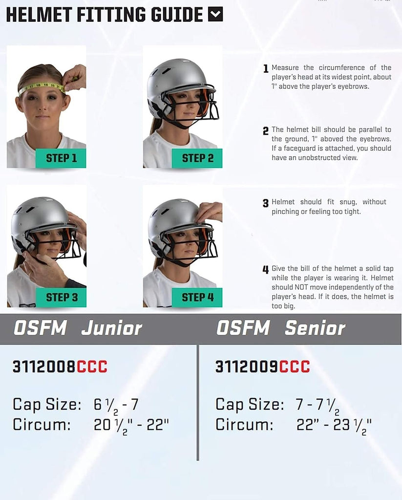 Schutt XR1 Softball Batter's Helmet with Batter's Guard Facemask - One Size Fits Most