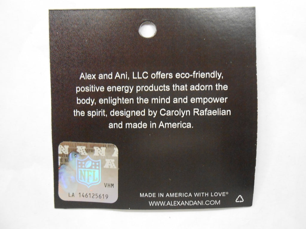 Alex and Ani "NFL" New York Giants Football Expandable Bangle Bracelet