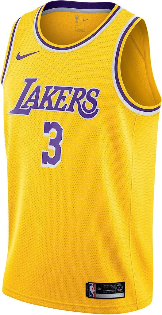 Anthony Davis Los Angeles Lakers #3 Youth 8-20 Yellow Icon Edition Swingman Jersey