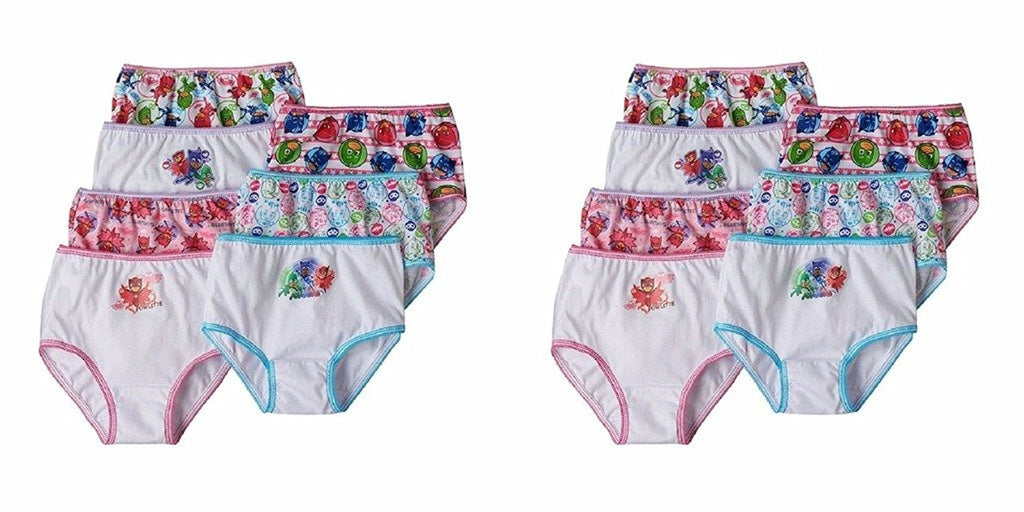 PJ Masks Toddler Girls' 7-Pack Brief Bikini Panty Underwear, PJ Mask Tgirl-Multi, 4T