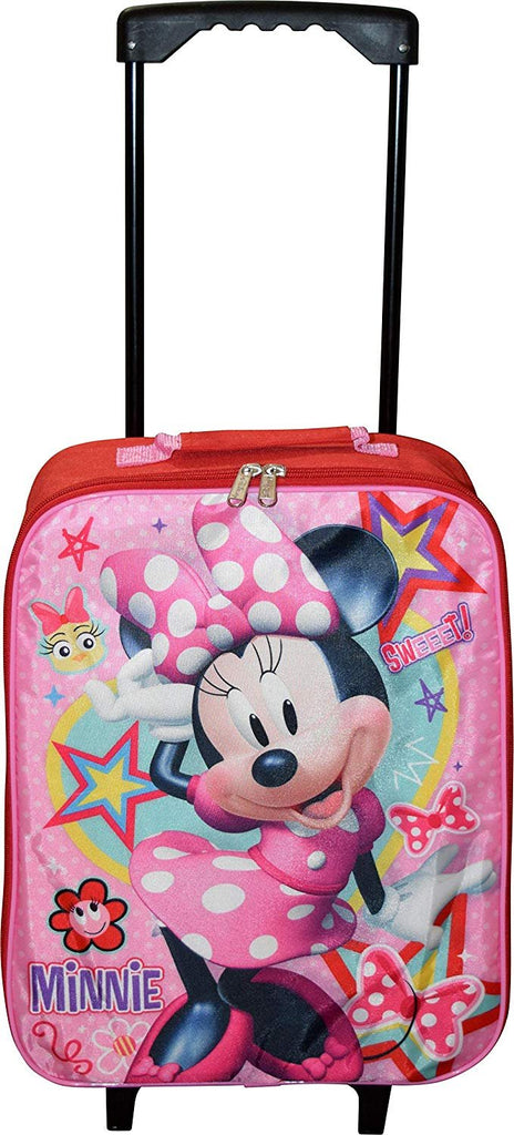 Disney Junior Minnie Mouse 15" Collapsible Wheeled Pilot Case - Rolling Luggage