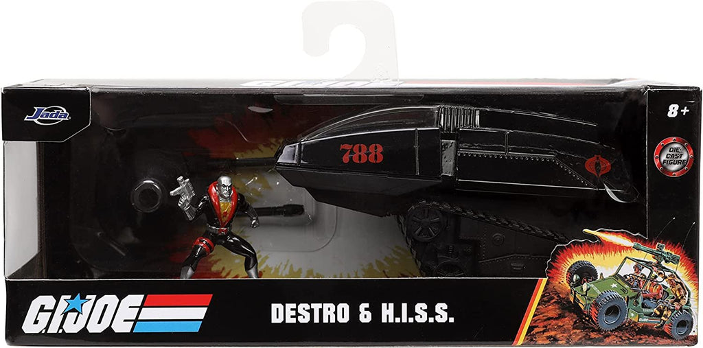 G.I. Joe 1:32 H.I.S.S. Die-Cast Car & 1.65" Destro Figure, Toys for Kids and Adults