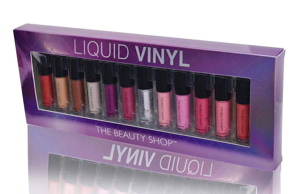 Forever Beauty Liquid Lip Gloss Liquid Vinyl 12-Pack Set Cruelty Free Premium Quality