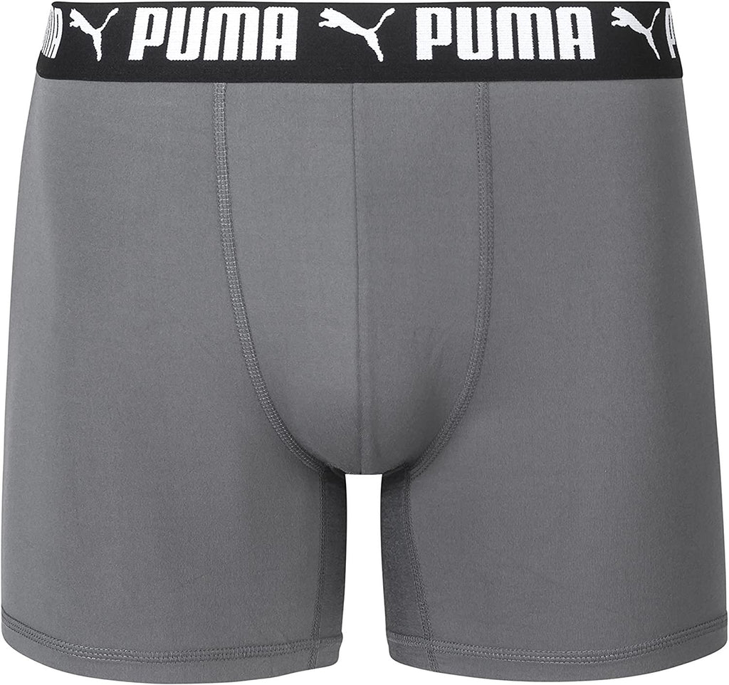 PUMA Men's 4 Pack Performance Boxer Briefs