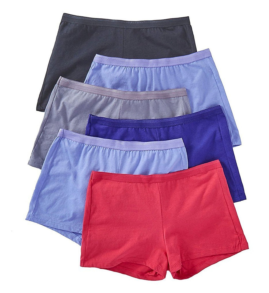 Fruit Of The Loom Womens Core Cotton 6-Pack Assorted Shortie
