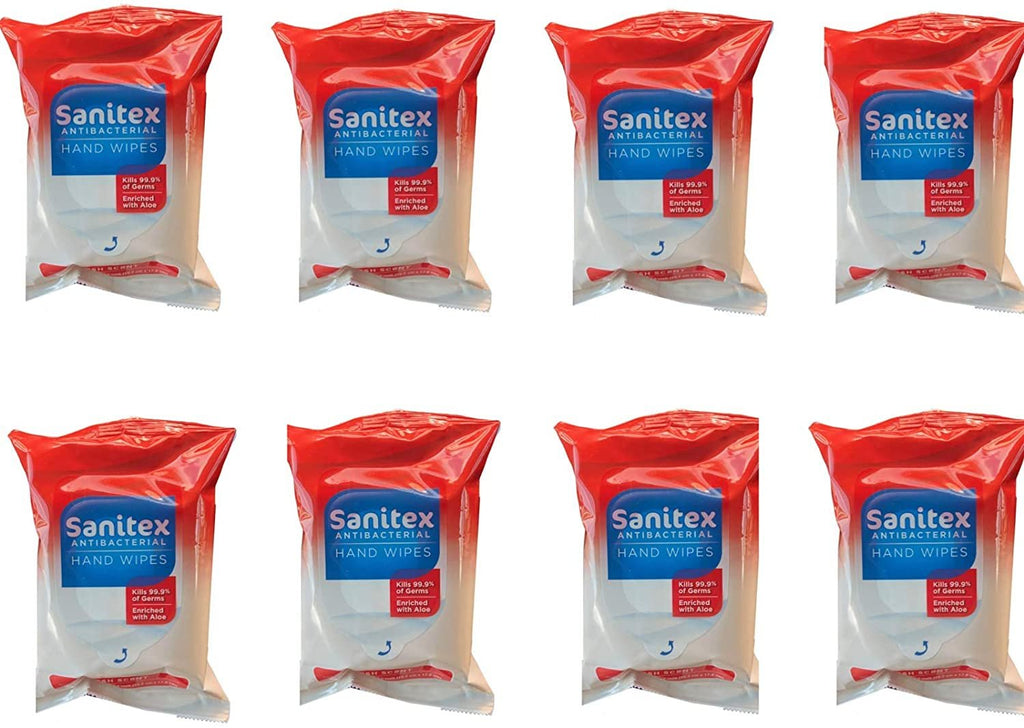 Sanitex Cleaning Hand Wipes, Fresh Scent, Pack with 20 Wipes (8)