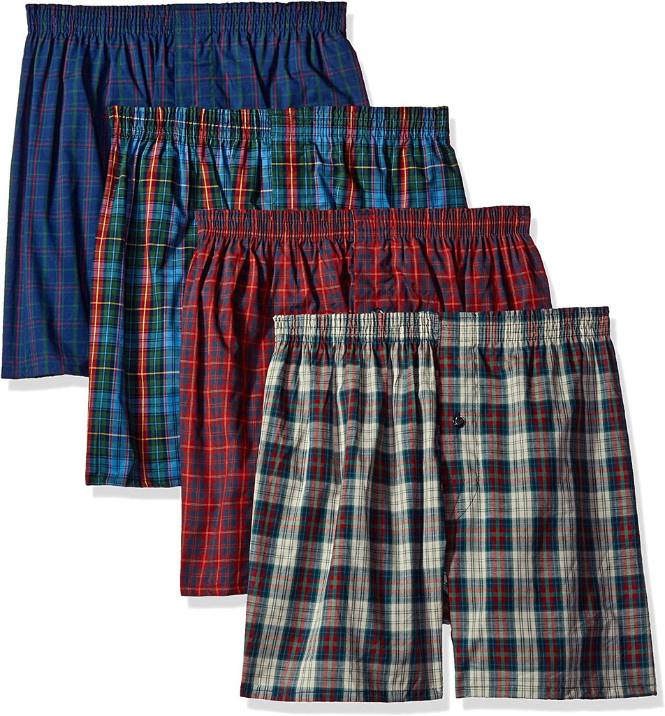 Fruit of the Loom Men's Premium Woven Boxer (4 Pack)