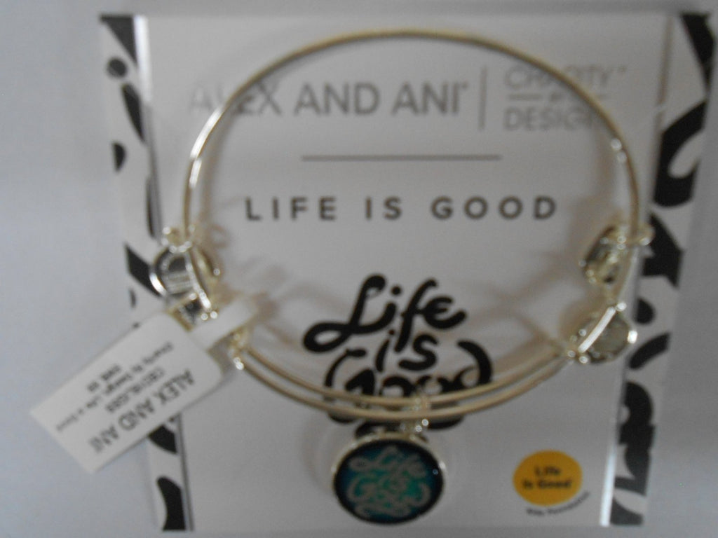 Alex and Ani Womens Charity Design Life is Good Bangle