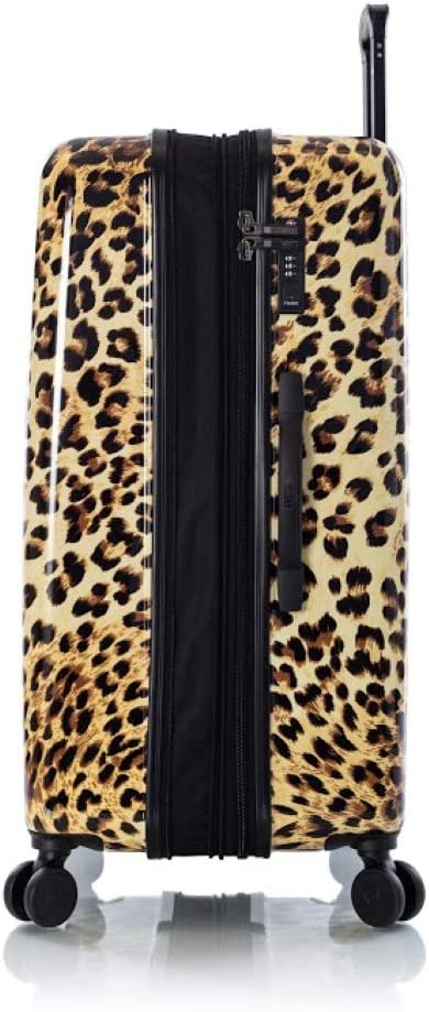 Heys America Black Leopard 30-Inch Hardside Spinner Luggage (Brown Leopard)