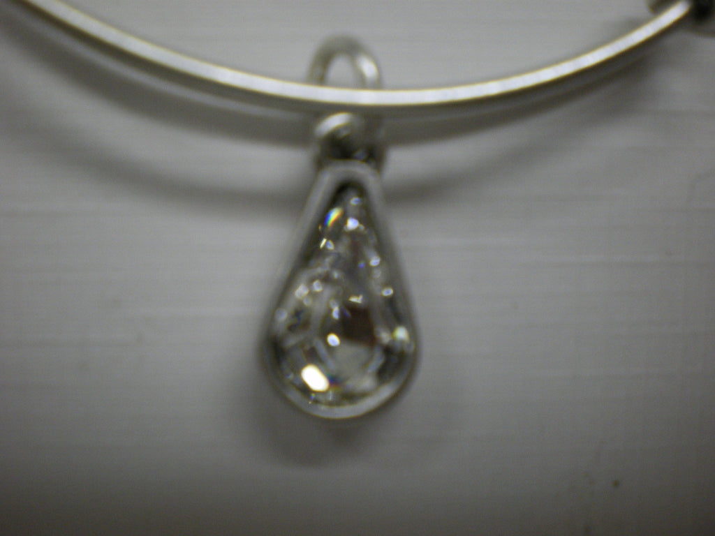 Alex and Ani Womens Swarovski Teardrop Color Code Bangle September/Rafaelian Gold/Sapphire