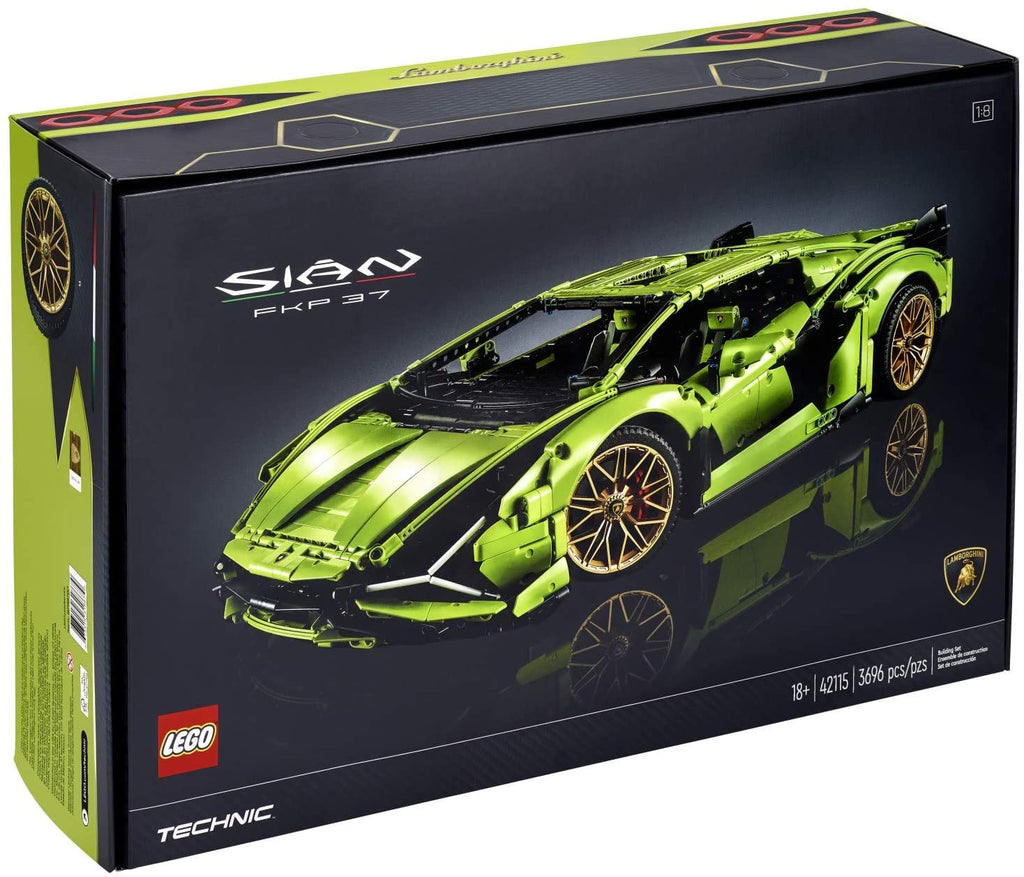 LEGO Technic Lamborghini Sián FKP 37 (42115), Building Project for Adults, Build and Display This Distinctive Model, a True Representation of The Original Sports Car (3,696 Pieces)