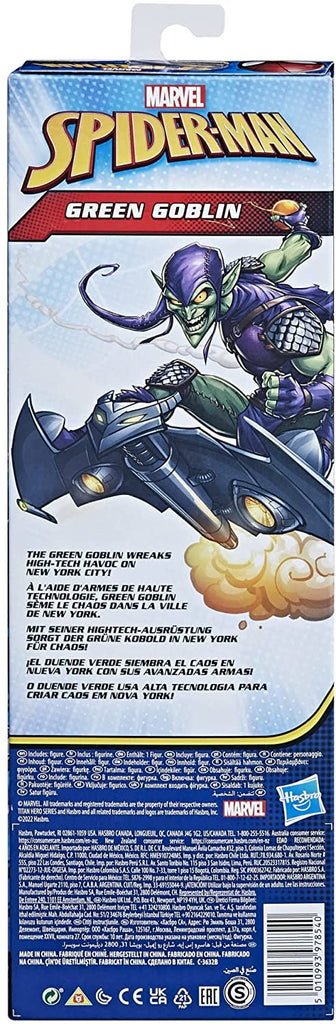 Spider-Man Marvel Titan Hero Series Green Goblin Toy 12-Inch-Scale Collectible Action Figure, Toys for Kids Ages 4 and Up