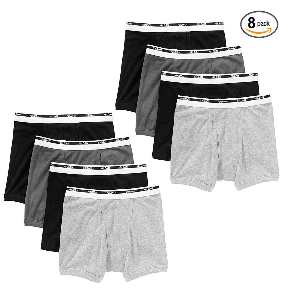 Gildan Men's Boxer Briefs Premium Cotton Underwear 8-Pack – sandstormusa