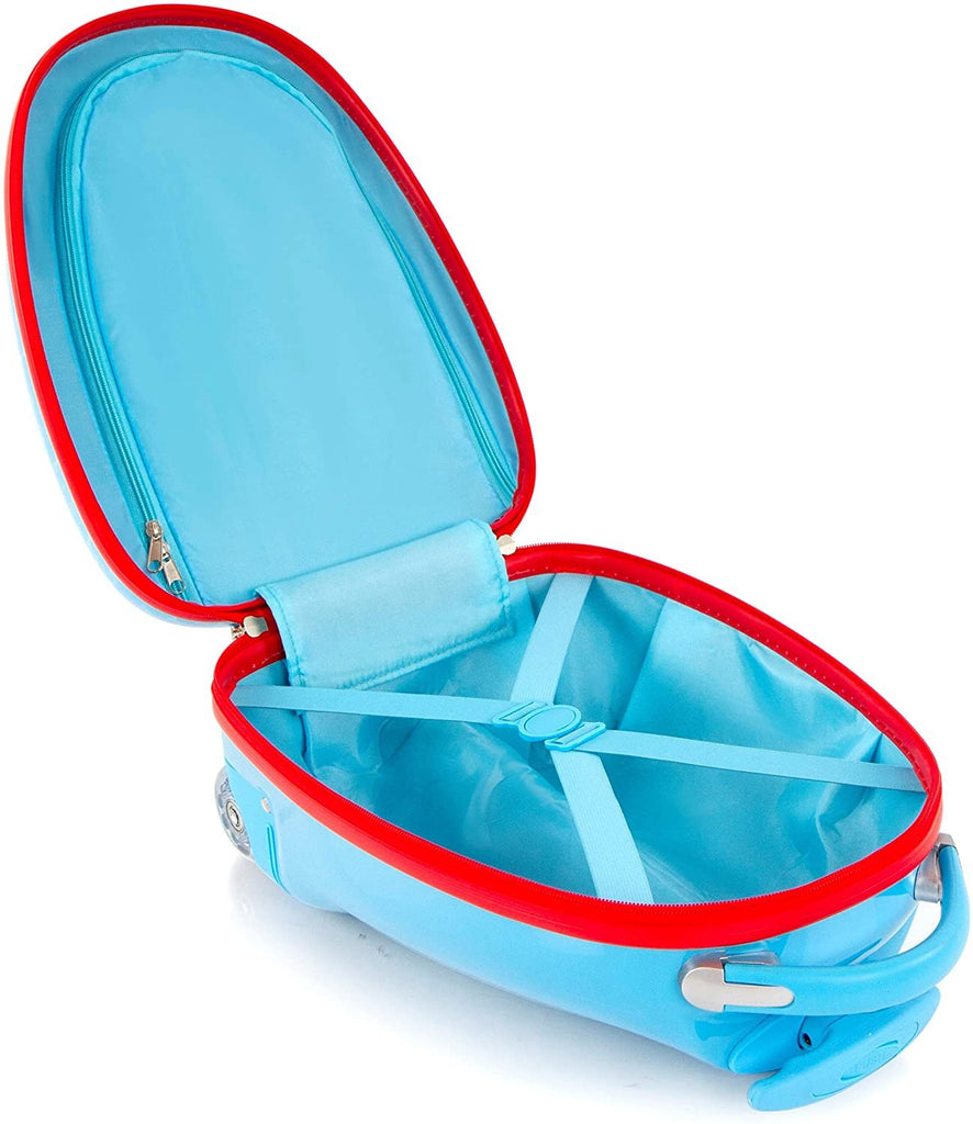 Nickelodeon PAW Patrol Kids Hard-Sided Luggage Egg Shaped Unisex Kids Suitcase for Boys and Girls 18 Inch [Blue]
