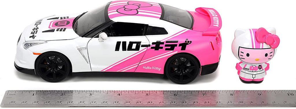 Jada Toys Sanrio 1:24 1986 Toyota Trueno (AE86) Die-cast Car & Aggretsuko️ Figure, Toys for Kids and Adults (33725)