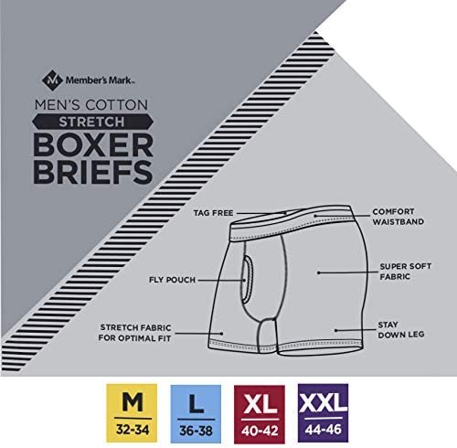 Members Mark Underwear - Stretch Boxer Briefs (5 Pack)