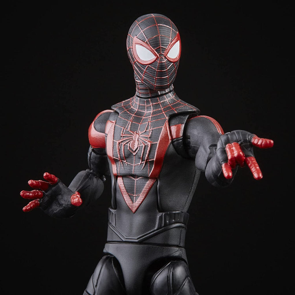 Spider-Man Marvel Legends Series Gamerverse Miles Morales 6-inch Collectible Action Figure Toy and 7 Accessories and 1 Build-A-Figure Part(s)