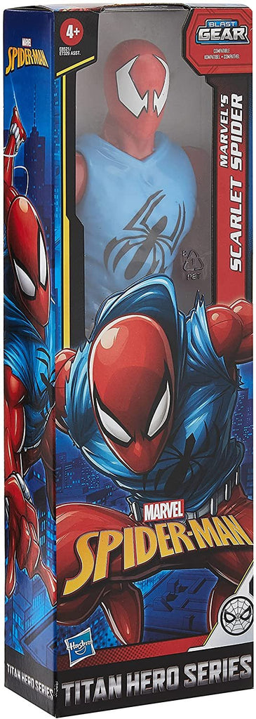 Spider-Man Marvel Titan Hero Series Blast Gear Marvel’s Scarlet Spider 12-Inch-Scale Super Hero Action Figure Toy Great Kids for Ages 4 and Up