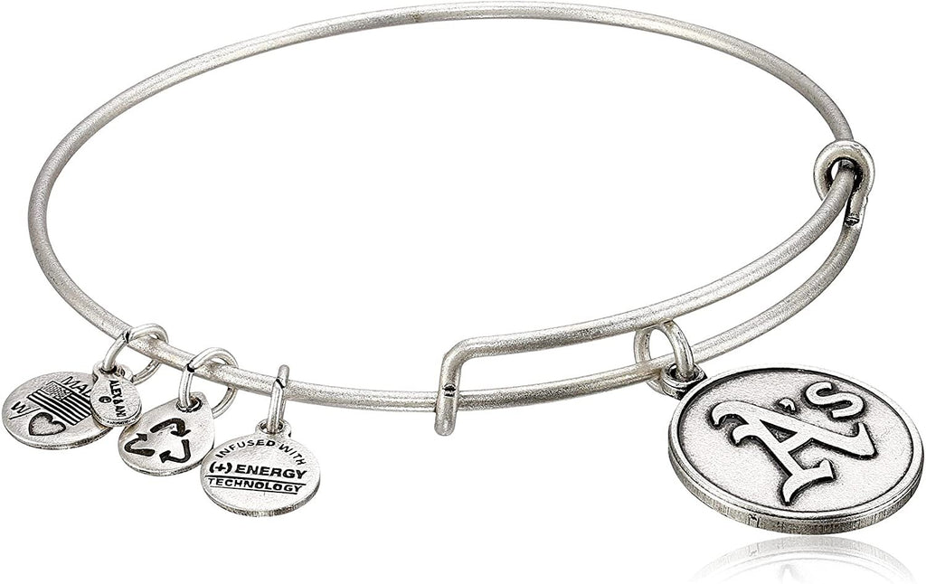 Alex and Ani Oakland Athletics Cap Logo Expandable Bangle Bracelet