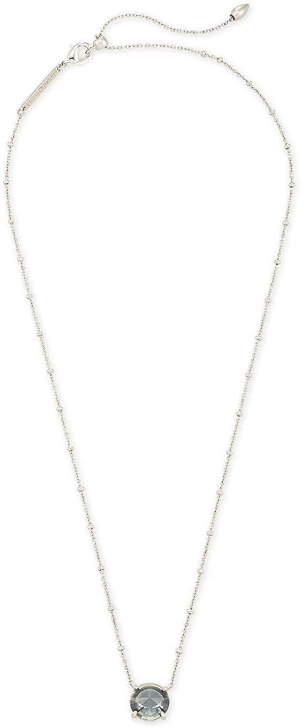 Kendra Scott Jolie Silver Pendant Necklace in Charcoal Gray Ombre