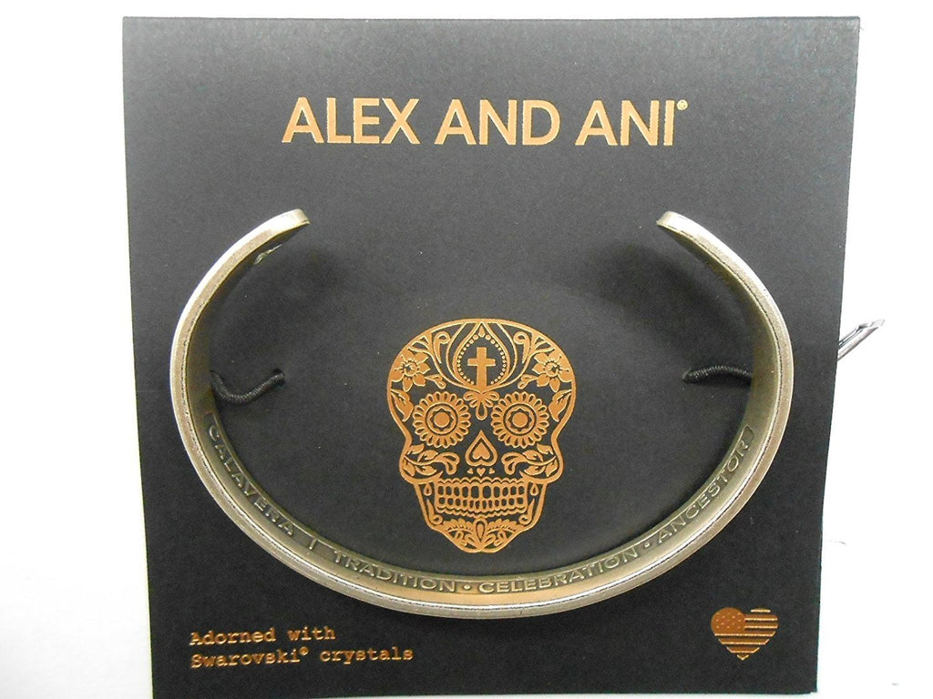 Alex and Ani Womens Calavera Cuff Bracelet