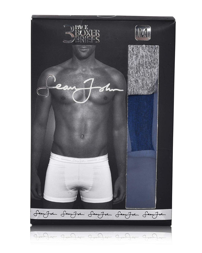Sean John Mens Performance Boxer Briefs - 3 Pack Stretch Athletic Fit Underwear