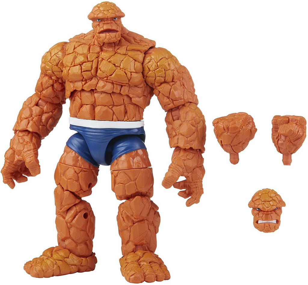 Hasbro Marvel Legends Series Retro Fantastic Four Marvel's Thing 6-inch Action Figure Toy, Includes 3 Accessory