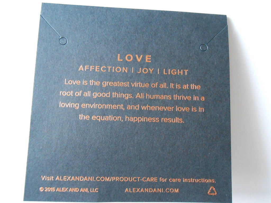 Alex and Ani Womens Path of Symbols - Love IV Charm Bangle