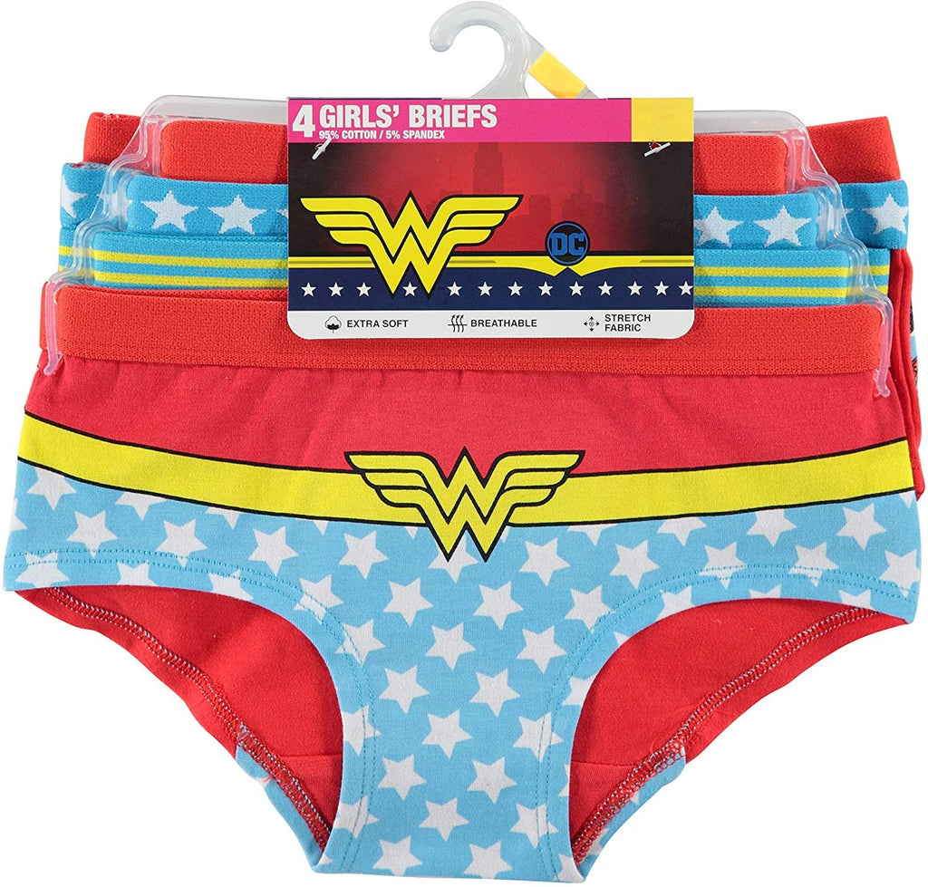 DC Comics Girls' Wonder Woman 4pk Reative