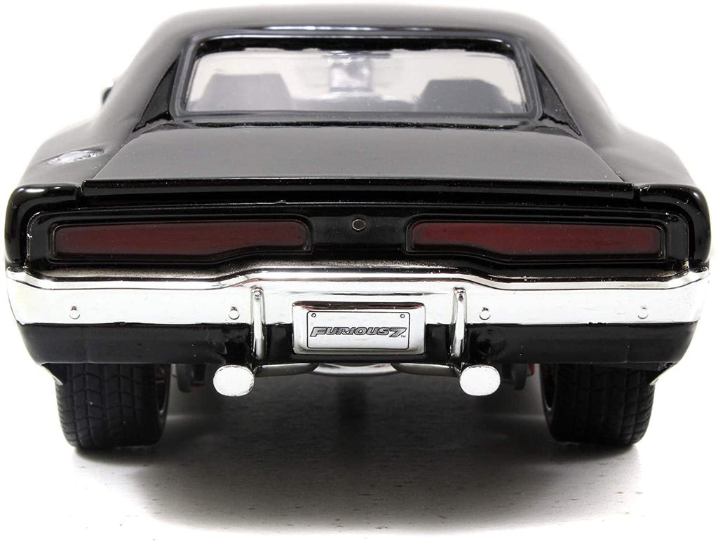 Jada Toys Fast & Furious 1:24 Dom's 1970 Dodge Charger Die-cast Car, Toys for Kids and Adults, Multi-Colored